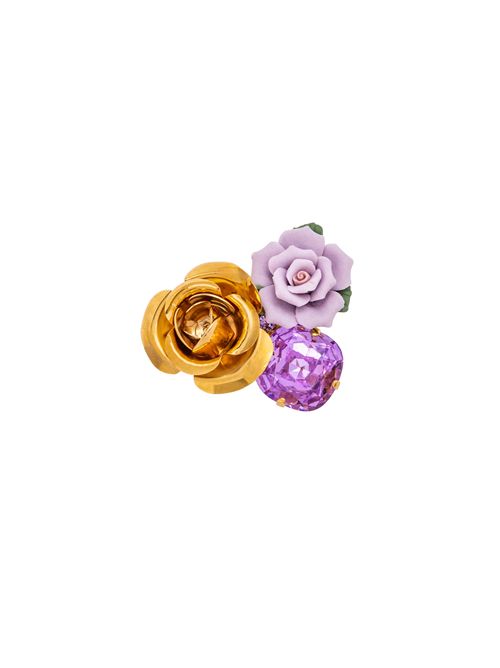 Anello Rosaline Lilla DE LIGUORO | 66P205 LUNICA